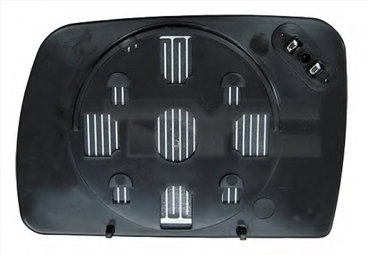TYC 303-0124-1 Mirror Glass, outside mirror